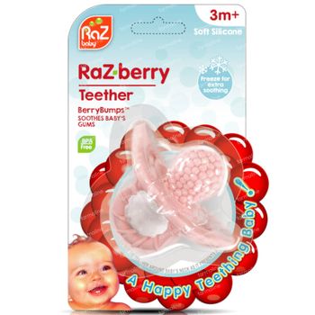 Raz Baby Anneau De Dentition Razberry Rose 1 st