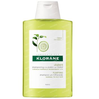 Klorane Shampooing Légèreté à la Pulpe de Cédrat 200 ml