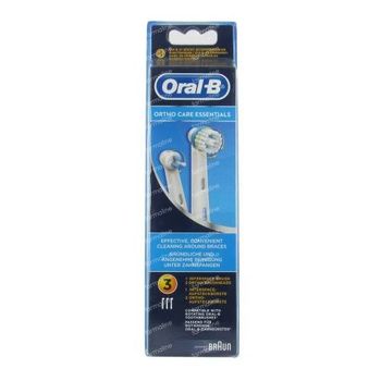 Pack Ortho Care Essentials Oral B Brossettes de Rechange 3 pièces
