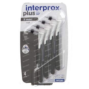 Interprox Plus X-Maxi Soft Brosses Interdentaires Gris 4 pièces