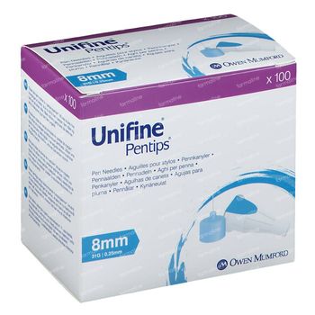 Unifine Aiguille Stérile 31G 8Mm An3530 100 st