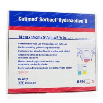BSN Medical Cutimed Sorbact Hydro B 14x14Cm 7993302 10 st