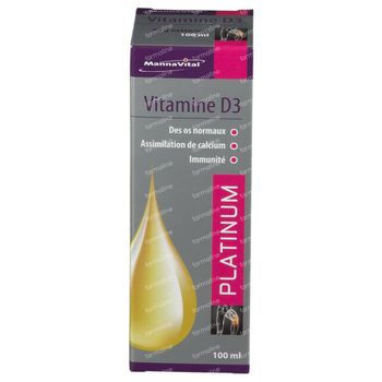 Mannavital Vitamine D3 Platinum 100 ml gouttes