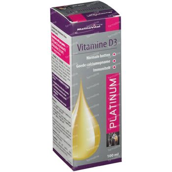 Mannavital Vitamine D3 Platinum 100 ml gouttes