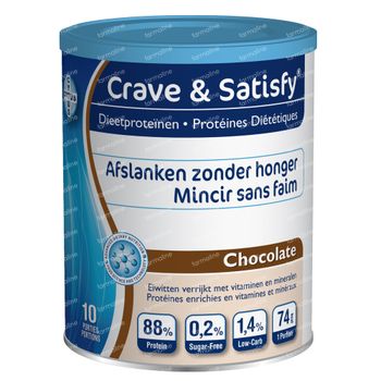 Crave & Satisfy Protéines Diététique Chocolat 200 g poudre