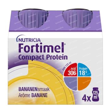 Fortimel Compact Protein Banane 4x125 ml
