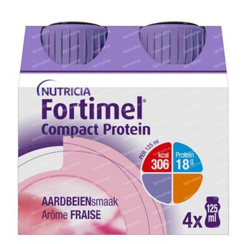 Fortimel Compact Protein Fraise 4x125 ml