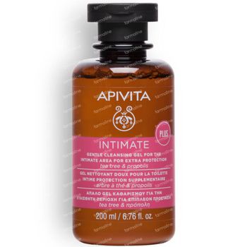 Apivita Intimate Plus Gel Nettoyant Doux Protection Supplementaire Arbre à thé & Propolis 200 ml