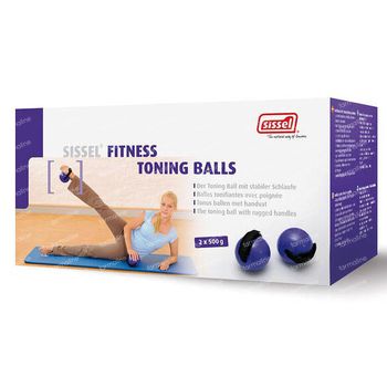 Sissel Pilates Toning Ball + Griff Lila 500 g