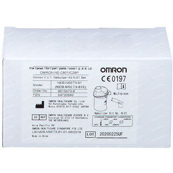 Omron Nébuliseur Set N01 + Embouchure C 80 1KD 1 st