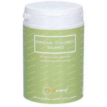 Natural Energy Spirulina - Chlorella Balance 500 capsules