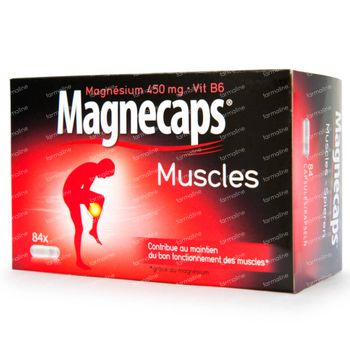 Magnecaps Muscles Magnésium 450mg & Vit B6 84 capsules