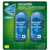 Nicorette® Freshmint Zuigtabletten 4mg 80 zuigtabletten