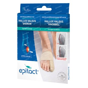 Epitact® Soepele Corrigerende Hallux Valgus 'Knobbel' Orthese voor Overdag Small 1 verband