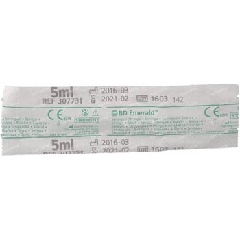 Bd Emerald Wegwerpspuit Zonder Naald Luer 5Ml 10 st