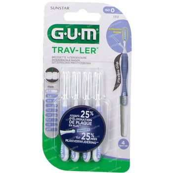 GUM Trav-Ler 0,6mm 4 pièces