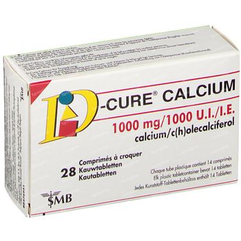 D Cure Calcium 28 comprimés à croquer