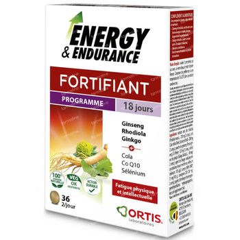 Ortis® Energy & Endurance 36 comprimés