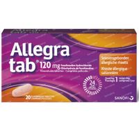 Allegra tab 120mg - Rhinite Allergique Saisonnière 20  comprimés