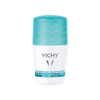 Vichy Deodorant Anti-Transpiratie Anti-Witte en Gele Vlekken 48h 50 ml roller