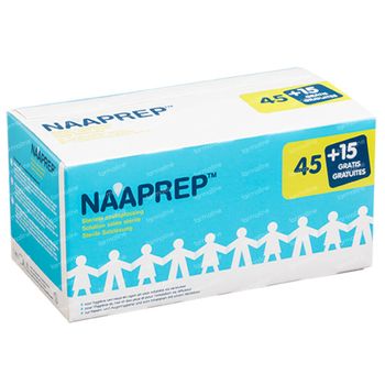 Naaprep Fysiologisch Water + 15 Ampoules GRATIS - voor Hygiëne bij Baby's en Kinderen 45+15x5 ml flacons