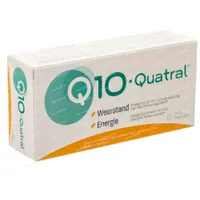 Tekstschrijver uitroepen Gedeeltelijk Q10-Quatral Weerstand & Energie - 1 Maand 2x28 capsules hier online  bestellen | FARMALINE.be