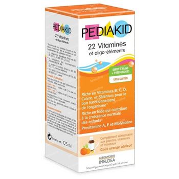 Pediakid 22 vitamines & Oligo Éléments 125 ml
