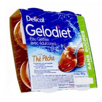 Delical Gelodiet Gelwater Zoetstof Thee Perzik 480 g