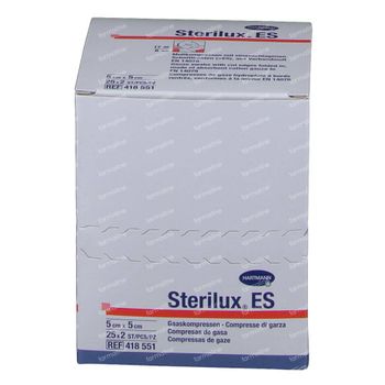 Hartmann Sterilux ES Stérile Compresse 8 Plis 5 x 5cm 418551 25x2 pièces