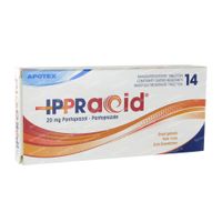 Ippracid Apotex 20mg 14  tabletten