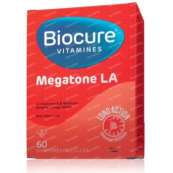 Biocure Vitamines Megatone Long Action 60 comprimés