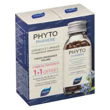 Phyto Phytophanère Anti-Haaruitval & Broze Nagels DUO 2x120 capsules