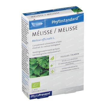 Phytostandard Mélisse 20 capsules