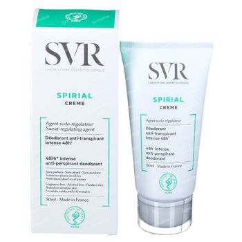 SVR Spirial Crème Deodorant Anti-Transpirant 48h 50 ml crème