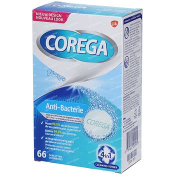 Corega Anti-Bacterie 66 tabletten