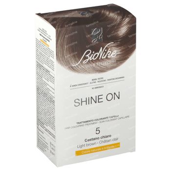 Bionike Shine On Haarverf en Verzorging 5 Lichtbruin 1 set