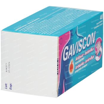 Gaviscon Anti-Zuur/ Anti-Reflux 48 kauwtabletten