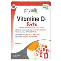 Physalis® Vitamine D3 Forte 100 capsules