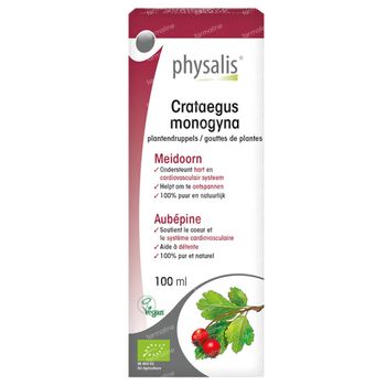 Physalis Crataegus Monogyna Gouttes de Plantes Bio 100 ml