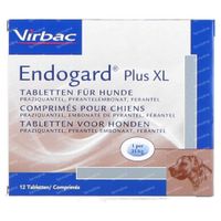 Virbac Endogard Plus XL Hond 12 tabletten