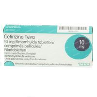 Cetirizine Teva 10 mg 7 tabletten
