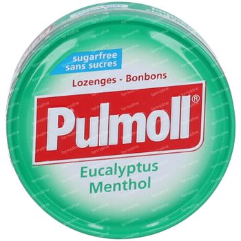 Pulmoll Pastilles Contre La Toux Eucalyptus - Menthol sans sucre 45 g