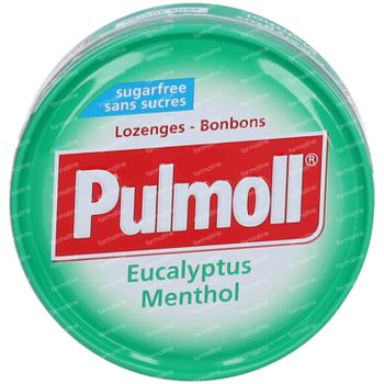 Pulmoll Pastilles Contre La Toux Eucalyptus - Menthol sans sucre 45 g