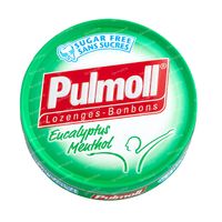 Pulmoll Hoestbonbons Eucalyptus - Menthol Zonder Suiker 45 g