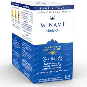 Minami® MorEPA Smart Fats Family Pack 2x60 capsules