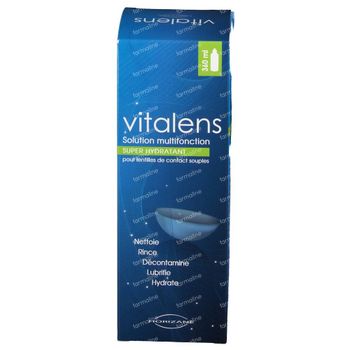 Vitalens - Produit Lentille - Solution Multifonction pour Lentilles de Contact Souples 360 ml