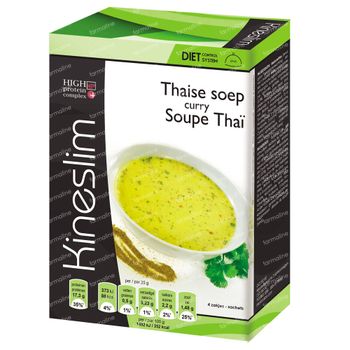 Kineslim Thaise Currysoep 4 zakjes