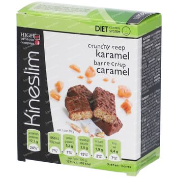 Kineslim Crunchy Reep Karamel 3 st