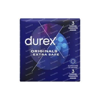 Durex® Originals Extra Safe Condooms 3 condooms