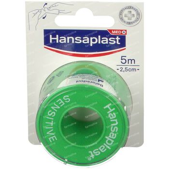 Hansaplast Med Sensitive Pansement  2.5cm x 5m 1 st